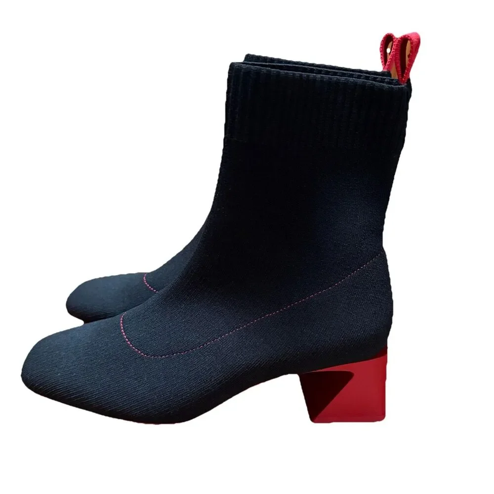 VIVAIA Regina Pro Ankle Boots EU 38.5 Square Toe Water Repellent Block Heel